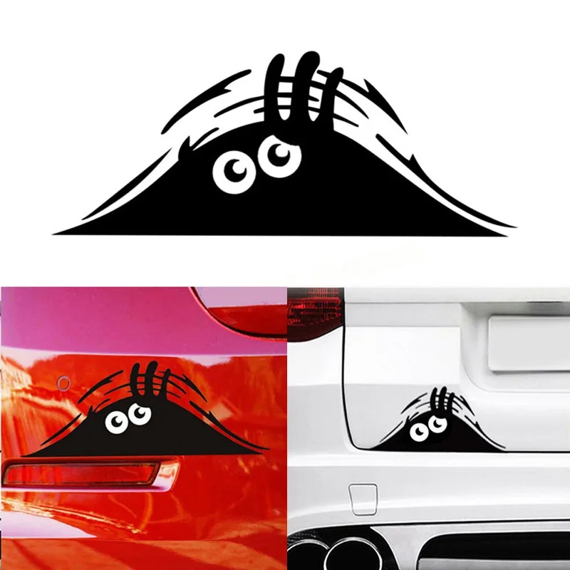 Наклейки для автомобиля забавные креативные 3D большая наклейка глаза Peeking