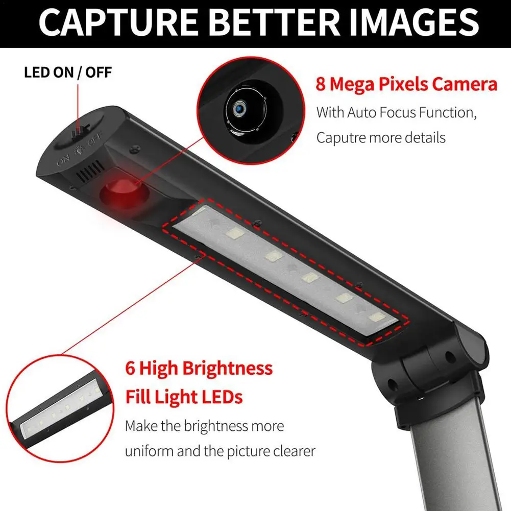 

File Camera High-speed Shooting Portable Document Scanner