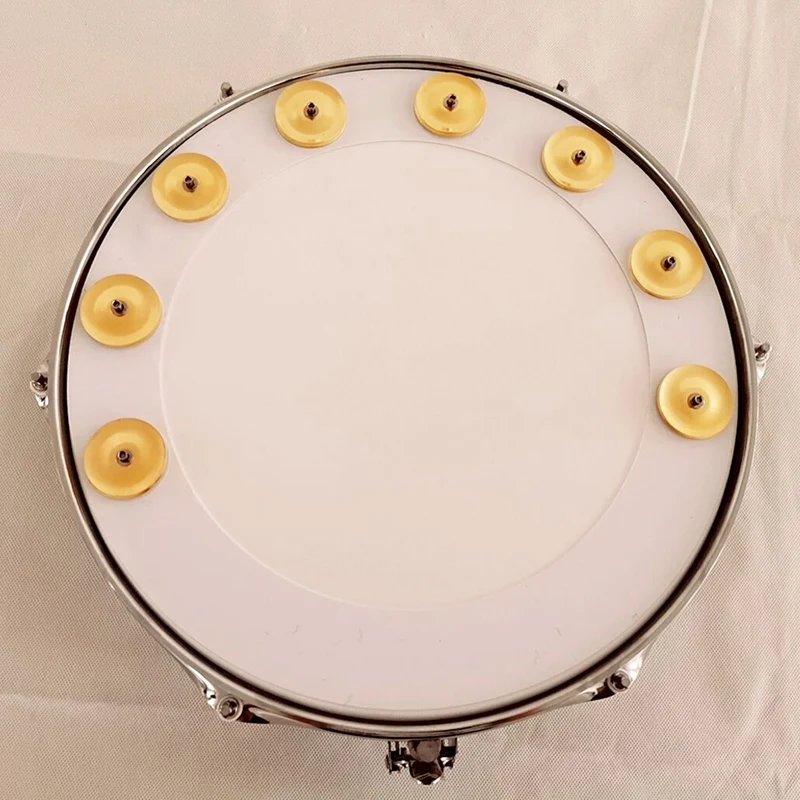 Популярный 14 дюймовый ударный обруч ТАМБУРИН с джинсой для барабанов со змеиным