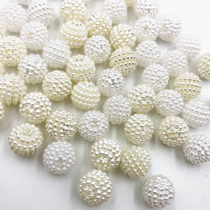 

100 шт 10 мм белый/Milkwhite ABS свободные бусины DIY ювелирные аксессуары