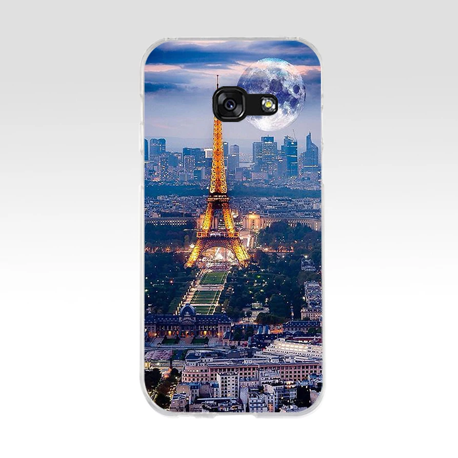 200FG Любовь Париж Эйфелева башня Мягкий Силиконовый ТПУ чехол для телефона Samsung a3