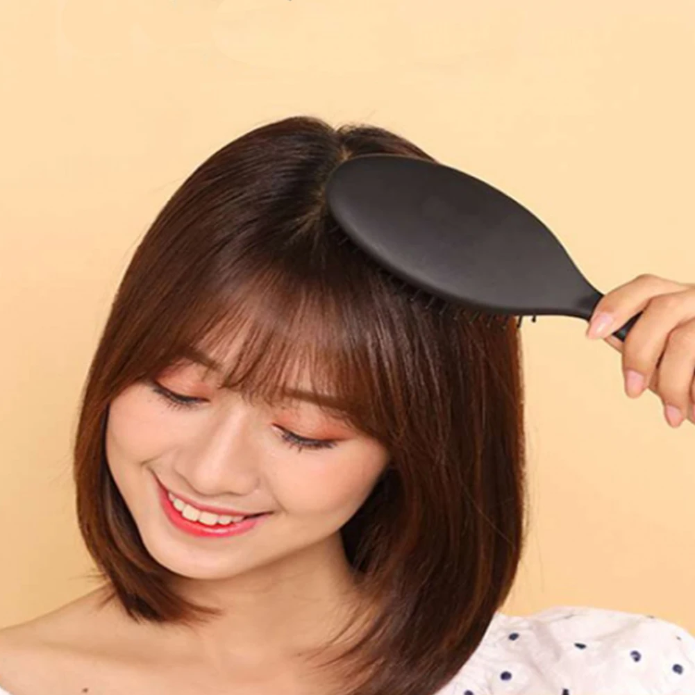 

Black Plastic Hair Brush Professional Air Bag Massage Comb Hair Comb With Handle Hair Massage Hair Brush Professional Tools Comb