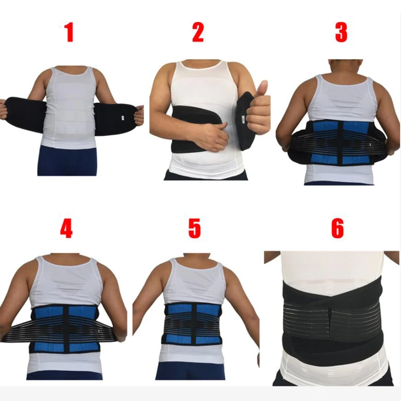 

S M L XL XXL XXXL 4XL 5XL 6XL 1pc Posture Corrector Neoprene Double Pull Lumbar Spinal Braces Supports Back Correction Logo Belt