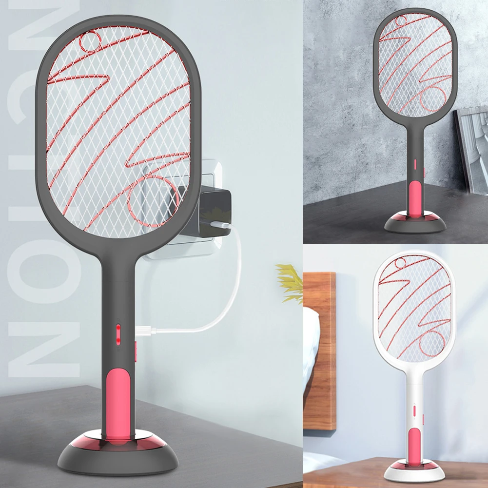 Мухобойка светодиодный светильник электрический 3 Слои сетка с базой двойной