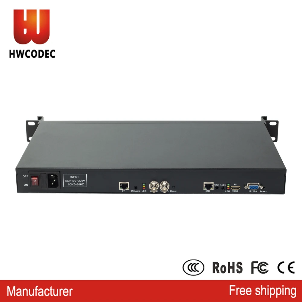 HWCODEC HDMI/VGA/YPbPr/SDI кодер IPTV кодер FHD 1080P кодер для стриминга HTTP RTSP RTMP IP кодер для YouTube, Facebook
