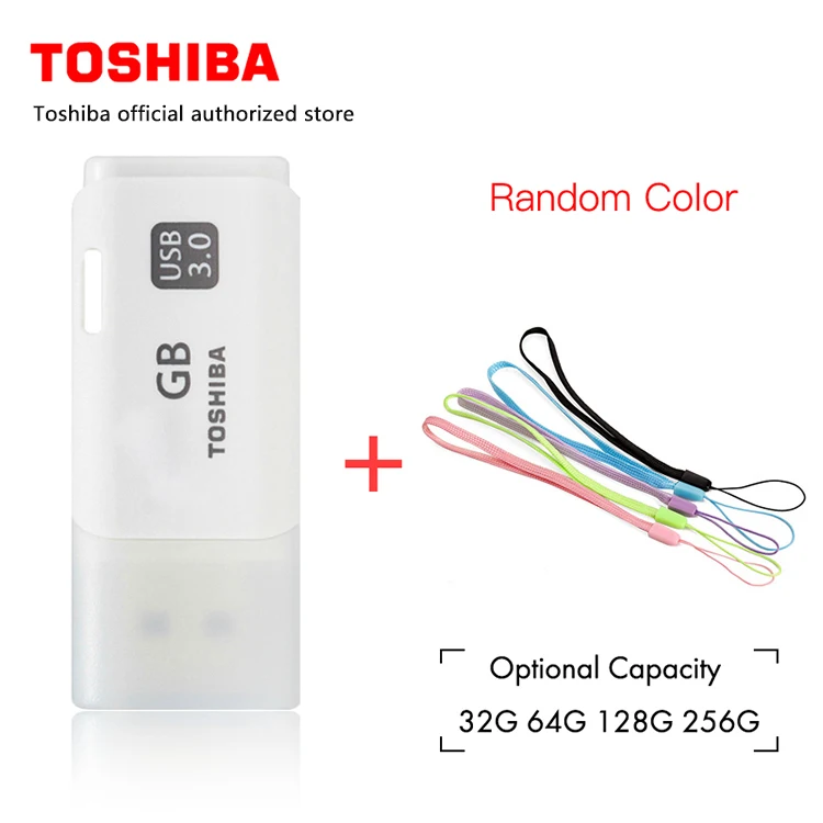 Белый 128 ГБ TOSHIBA USB флэш-накопитель 64 ГБ 32 ГБ высокоскоростной USB3.0 флеш-накопитель качественная карта памяти, Флеш накопитель с номером отслеживания - Цвет: Белый