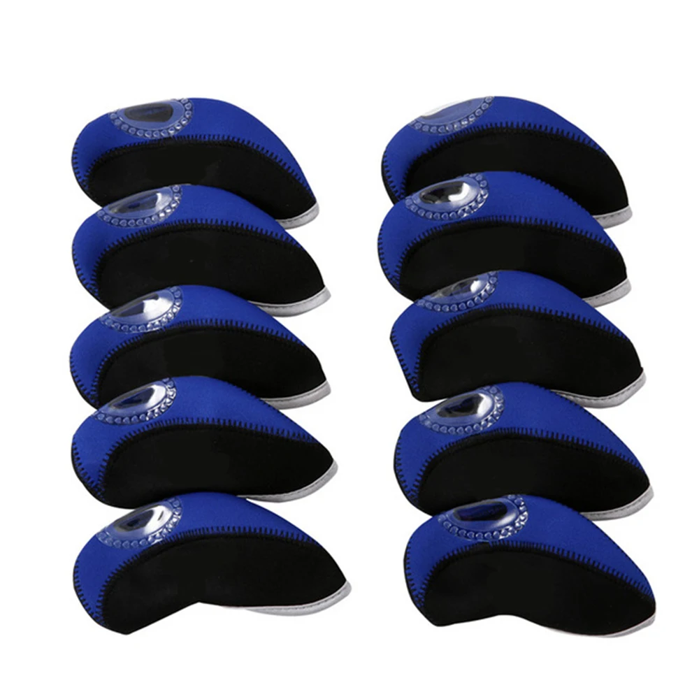 

10pcs Durable Double Color Protective Cue Headcovers Professional Cue cover Putter Protector Golf Accessories Club Head Covers