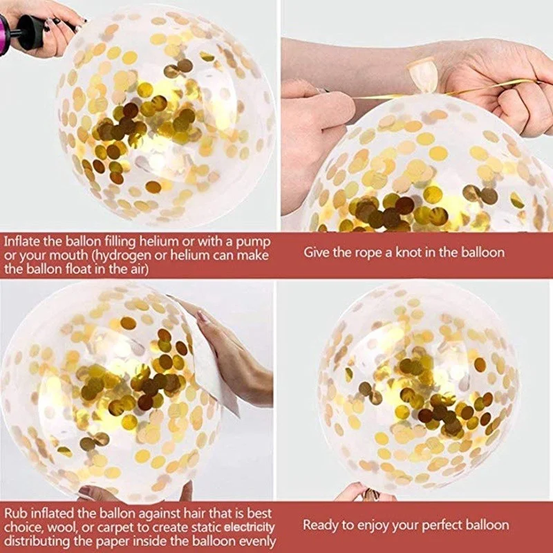 

10 Pcs/Bag Colorful Balloons 18 Colors Confetti Latex Transparent Balloon Baby Shower Birthday Party Wedding Decoration Supplies