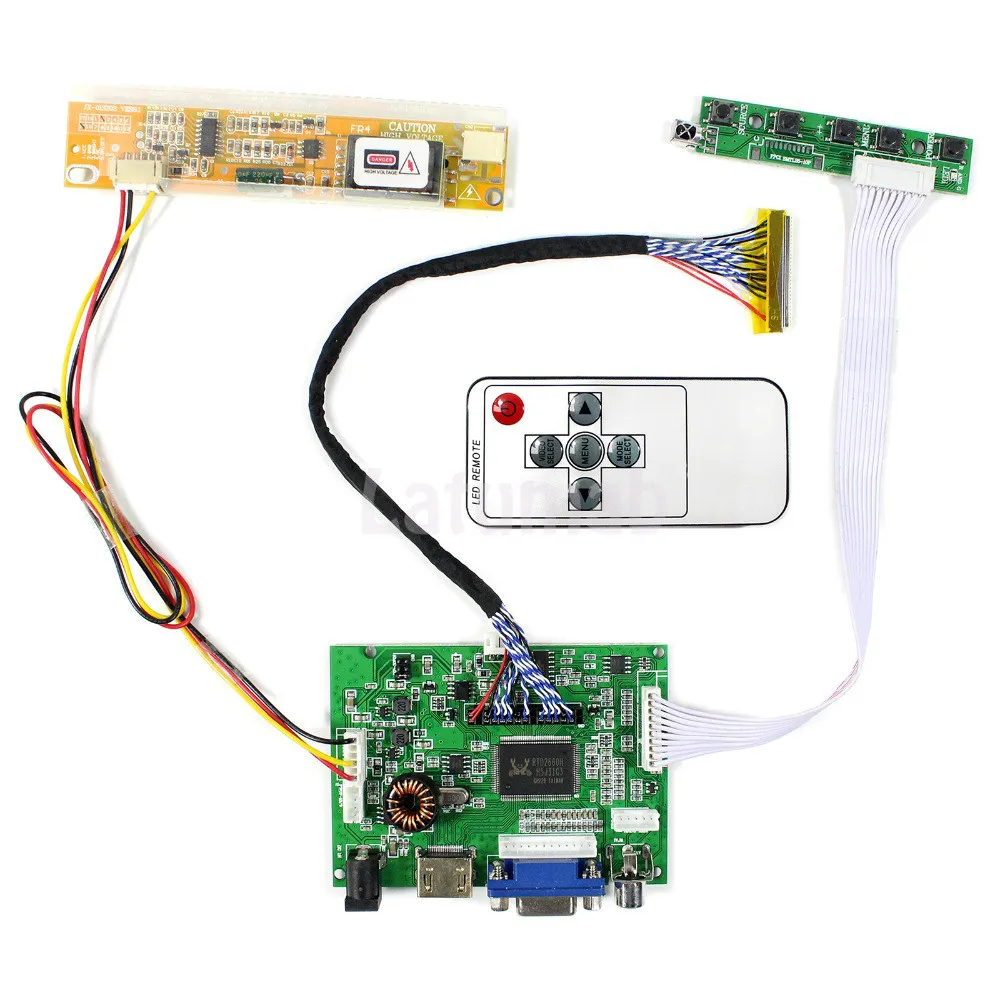 ЖК плата контроллера Latumab HDMI + VGA 2AV TN141AT03 M141NWW1 QD14TL01 B141EW01 LP141WX3 для экрана 14 1