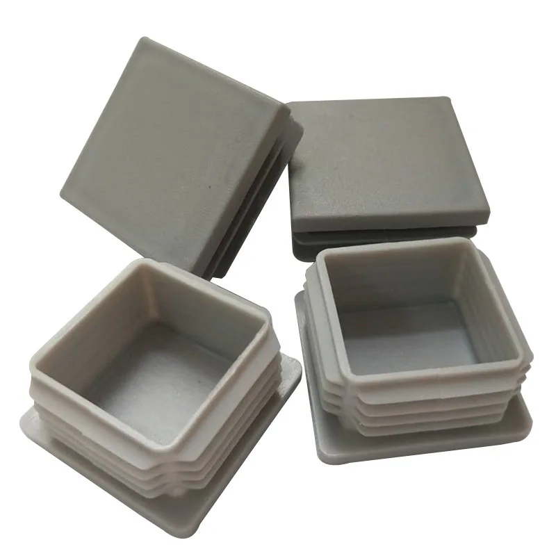 4 16 шт. пластиковая стальная труба отверстие заглушка серый квадратный