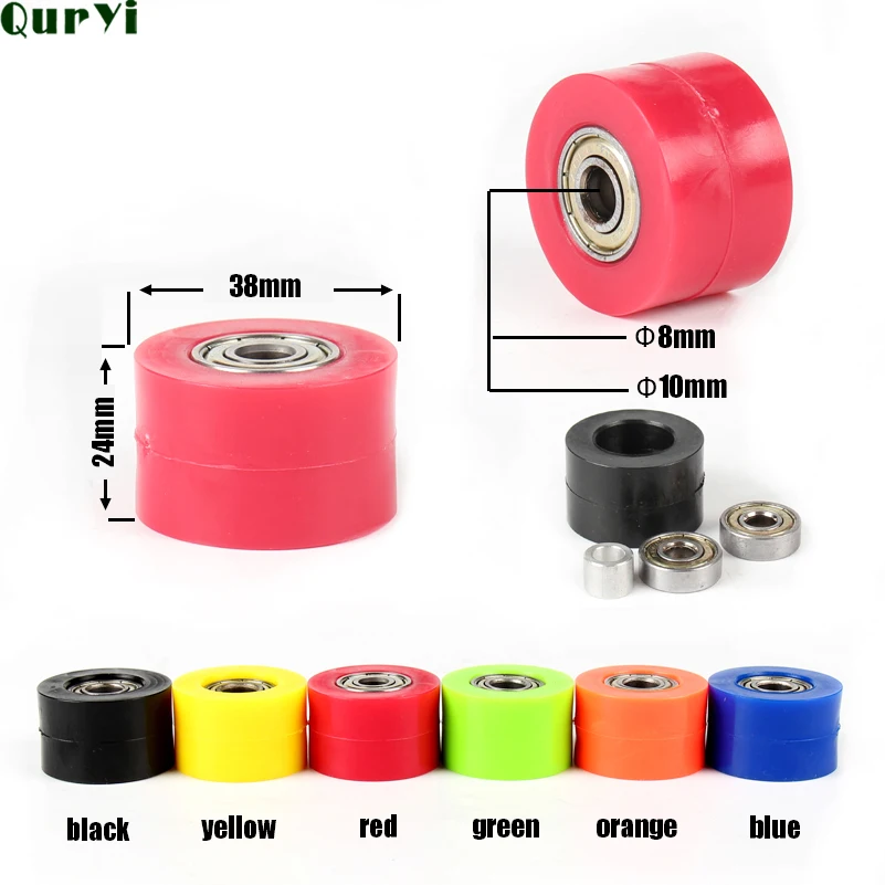 Новый Пит Про Грязевой Мотоцикл Моторбайк 8мм или 10мм Ролик Натяжителя Цепи Колесо - Роликовый Направляющий для 125 XR CRF 50 KLX110.