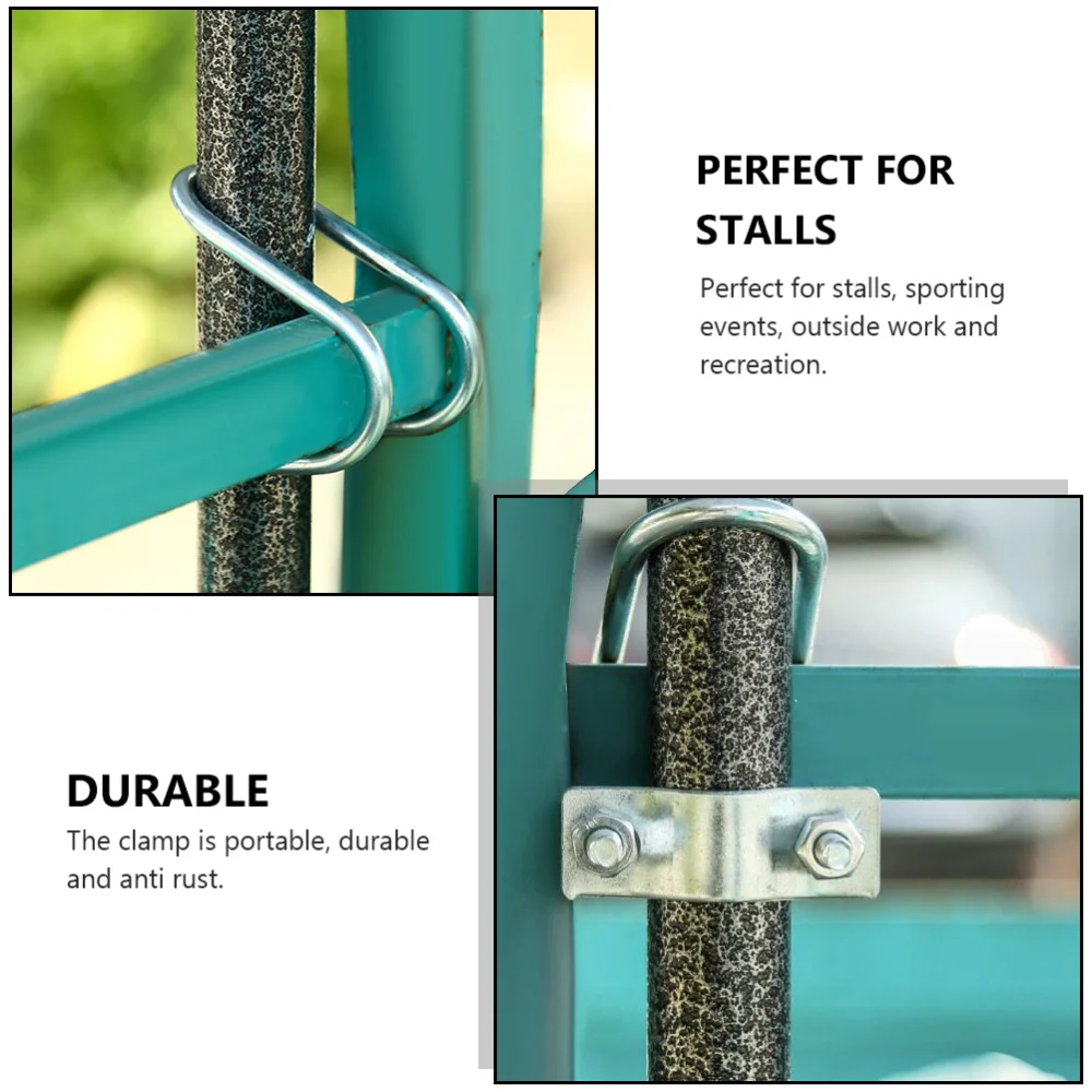 Металлический зажим для зонта универсальный фиксации флагов и удочек