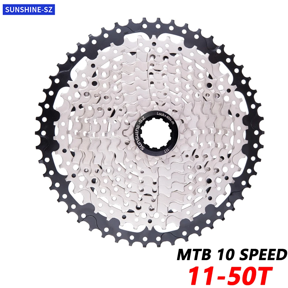 

MTB 10 Speed 11-50T Cassette 10s 20s 30s Freewheel 10V K7 Sprockets Mountain Bike Parts For DEORE M590 M610 SLX M670 XT X5 X7 X9