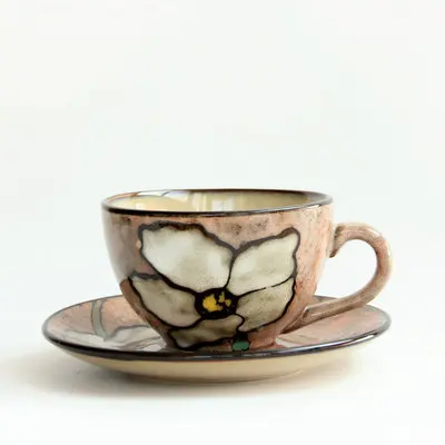 Керамическая кофейная чашка в японском и южнокорейском европейском стиле ретро