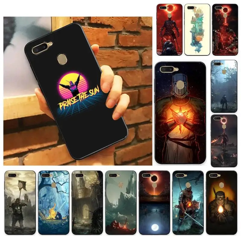

FHNBLJ Praise the Sun Dark Souls Phone Case For Oppo A9 Realme C3 6Pro Coque For vivo Y91C Y17 Y19 Back Cover