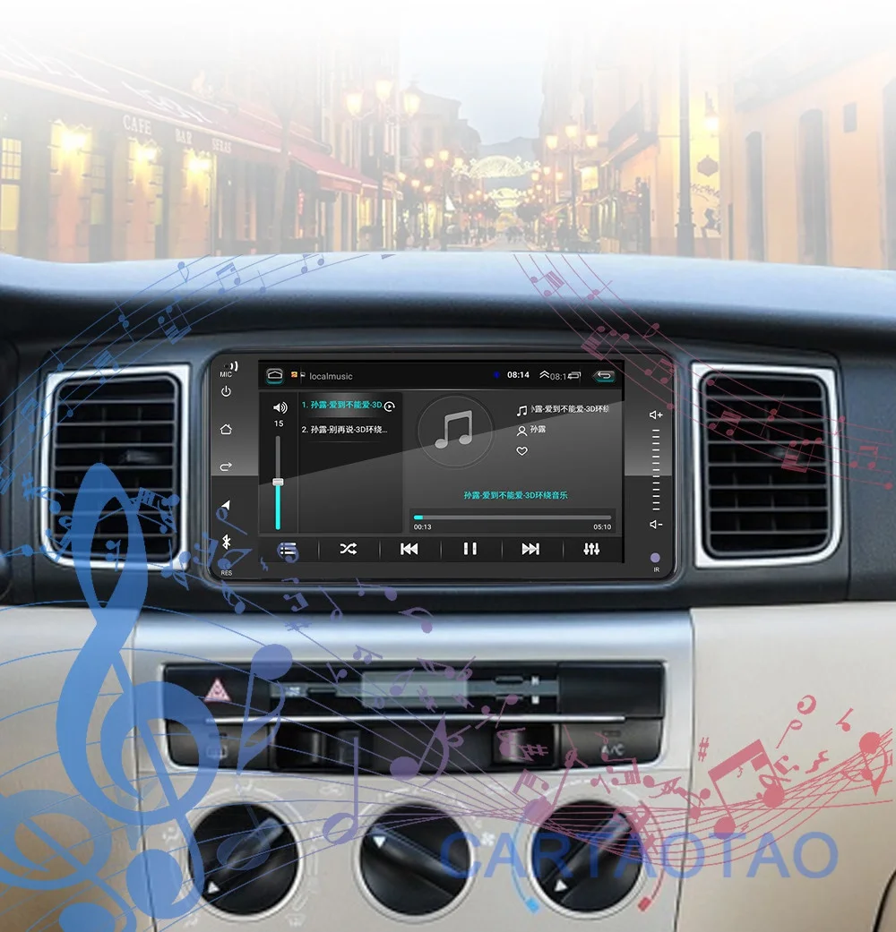 2din Android 8,1 универсальный автомобильный DVD для Toyota Corolla Camry Crown RAV4 автомобильный Радио gps навигация Bluetooth WiFi мультимедийный проигрыватель