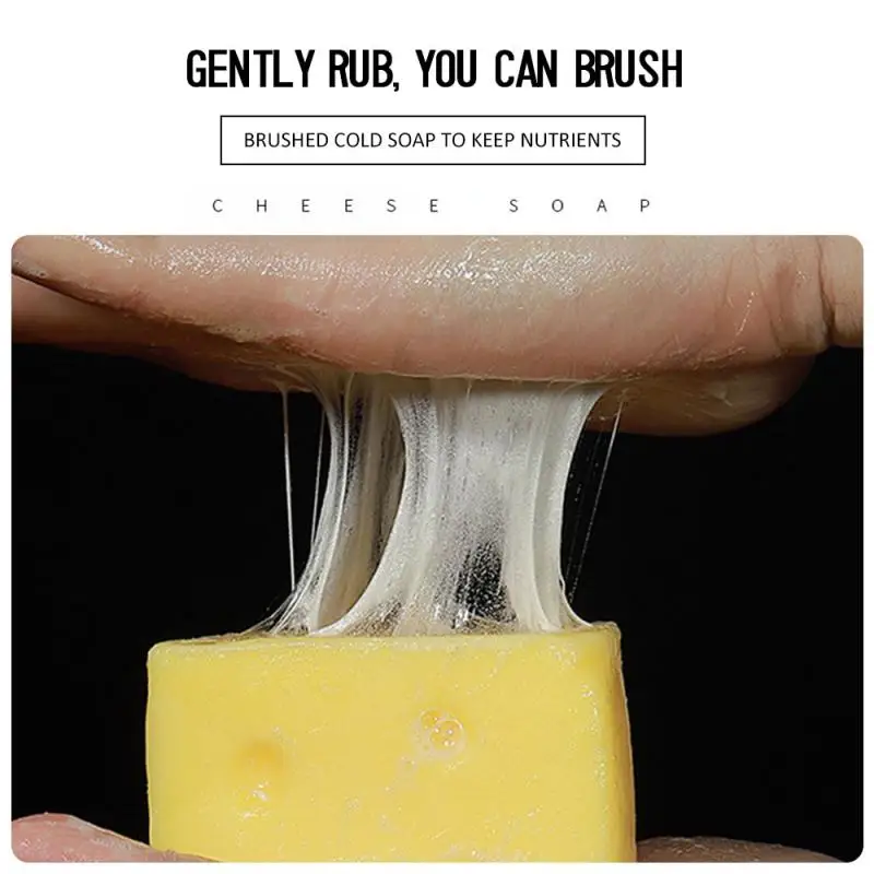 Newest 115g Cheese Handmade Sea Salt Soap Face Body Cleaner Removal Pimple Acne Treatment Skin Care Whitening Moisturizing Soap