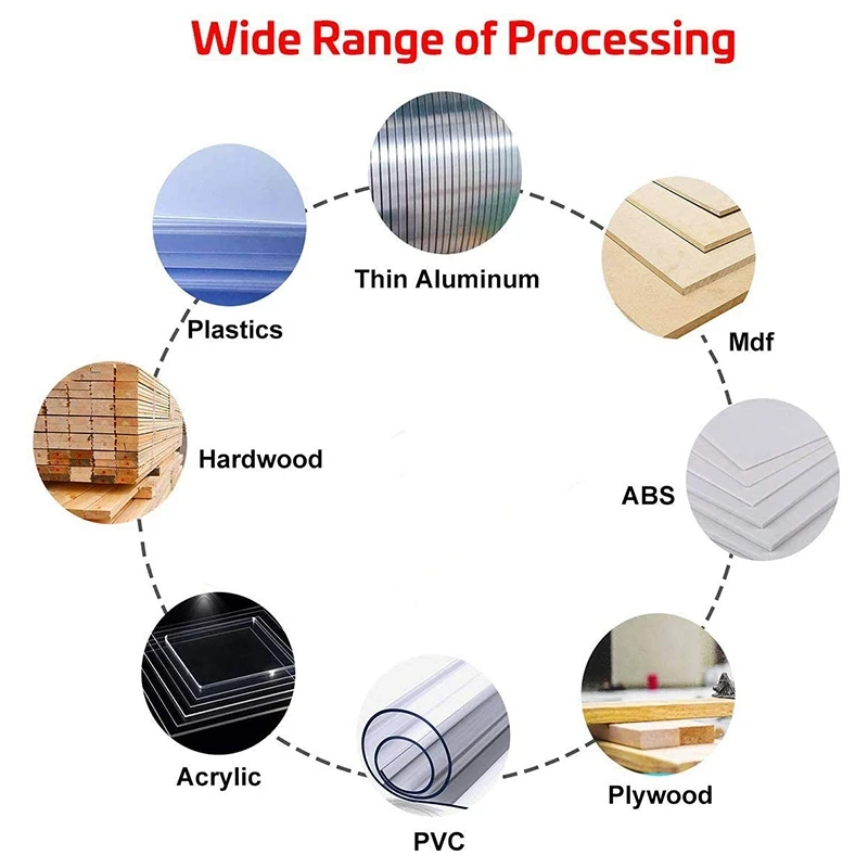 

40Pcs End Mill Engraving Bits Set CNC Router Bits Cutting Milling Tool Engraving Cutter 1/8 inch Shank Tungsten Steel