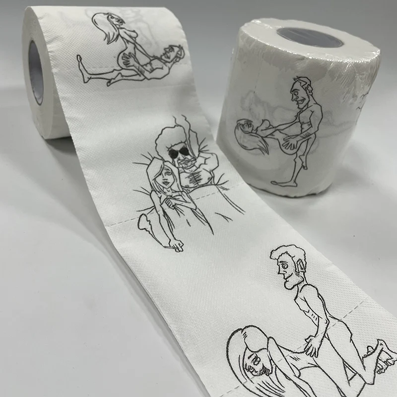 Супер-модная смешная туалетная бумага для объемной прокатки плохой ткани Badkamer