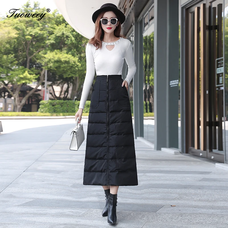 2020 зима осень мода Женская эластичная высокая талия черная Толстая теплая