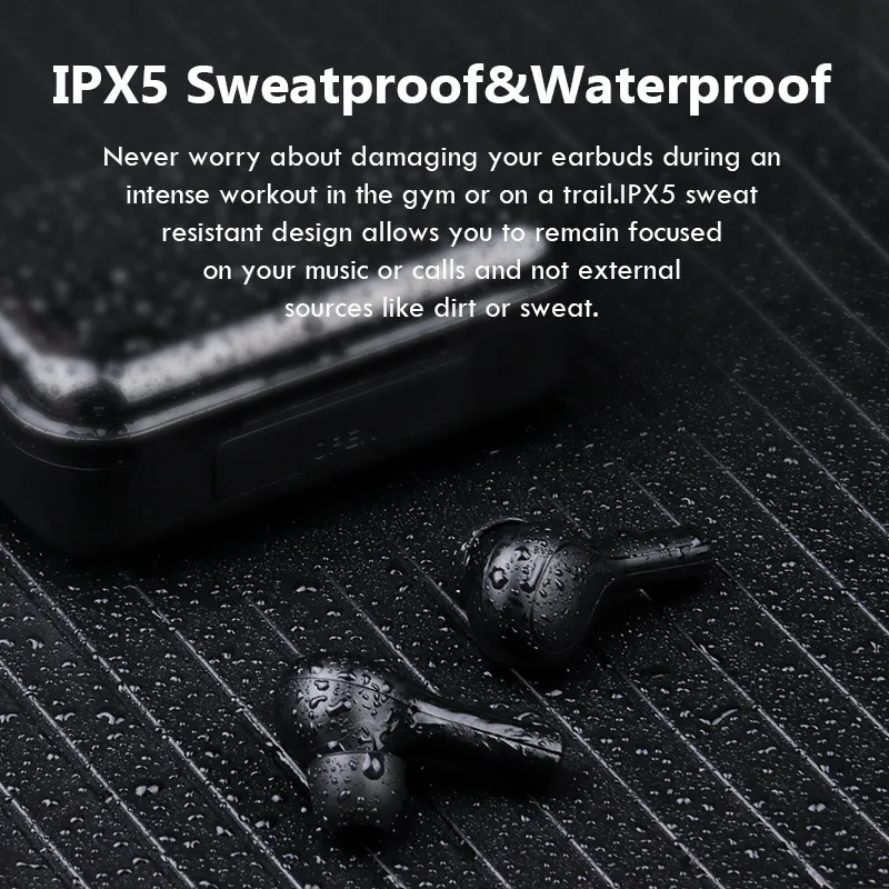 YABA TWS беспроводные наушники 9D стерео Bluetooth спортивная водонепроницаемая