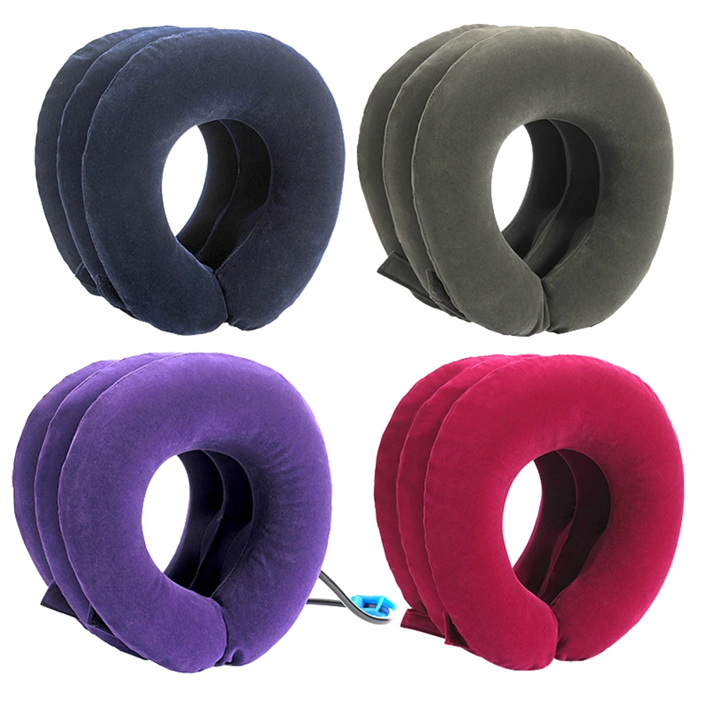 

Inflatable Cervical Neck Traction Brace Soft Travel Pottable Air Cervical Correction Collar Neck Pain Relieving Relaxing Pillow