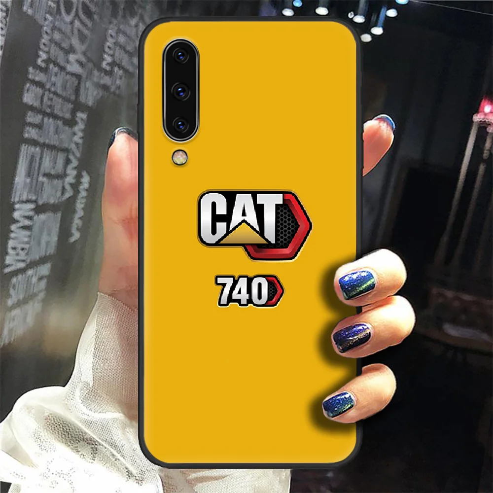 

CAT Caterpillar Phone Case Cover For Samsung Galaxy A7 8 10 20 20e 21 30 30S 31 41 50 50S 51 70 71 91 black Hoesjes 3D Coque Tpu