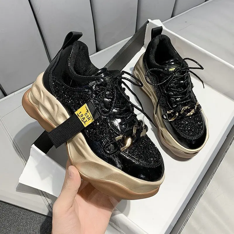 

New Summer 2021 Running Shoes Wild Women Fashion Casual Non-slip Wear-resistant Platform Trend Dad ShoeAdult