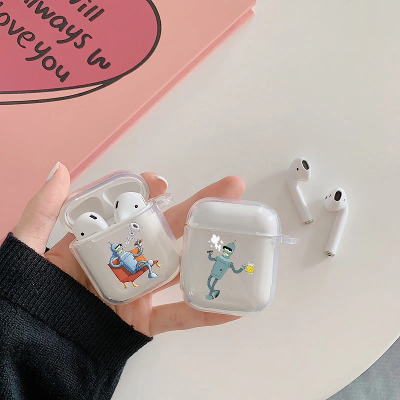 

Fashion Cute Futuramas for kid Soft silicone TPU Case For AirPods Pro 1 2 3 Clear Silicone Wireless Bluetooth Earphone Box Cover