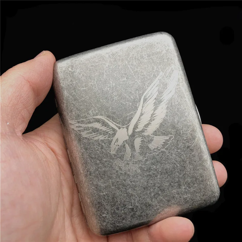 Металлический чехол для сигарет в винтажном стиле старого цвета 16 сигареты