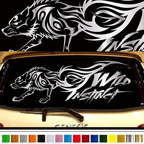

Wolf car Rear Sticker 31 Car Custom Stickers Decals Japan Quality
