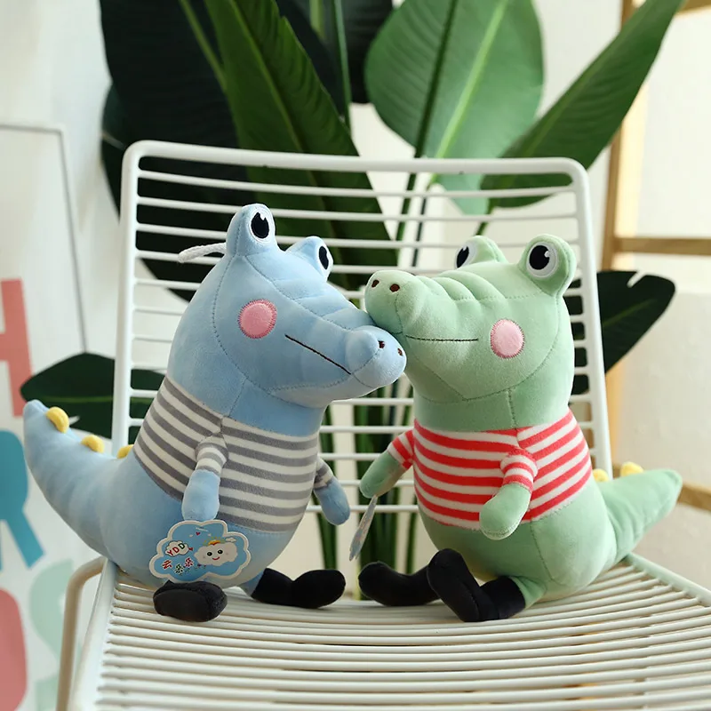 Большие глаза Плюшевые игрушки 30-60 см Kawaii Striated крокодиловые плюшевые игрушки мягкие животные плюшевая подушка кукла для детей