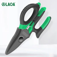 laoa 7inch electrician scissors 1 5 4mm%c2%b2 wire cutter wire stripping cutting terminal crimping tools