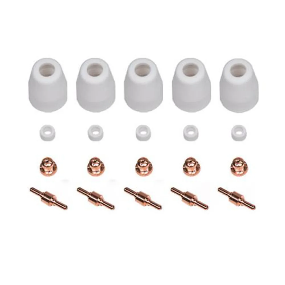 20pcs Air Plasma Cutter Torch Consumables Kit Electrodes Nozzles Tips Shield Cup For Cutting Welding Machine Power Tool Access |