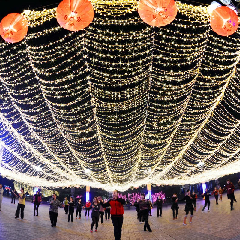 Гирлянда светодиодная уличная с цветными шариками 10 м|Украшения своими руками