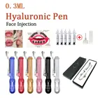 Набор гиалуроновых ручек, пистолет для мезотерапии, наполнитель для губ, инжектор для лифтинга губ, распылитель против морщин и кислоты, инъекция лицевых губ