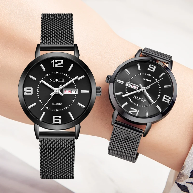 NORTH Роскошные Брендовые женские модные кварцевые часы повседневные спортивные с