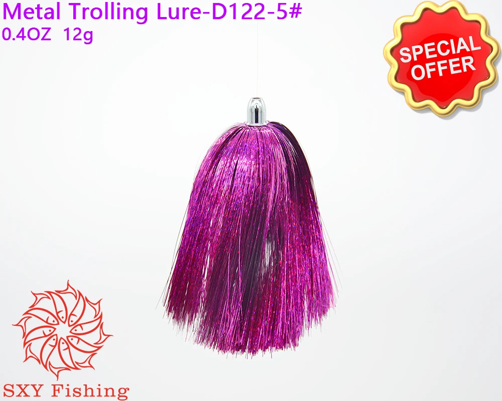

SXY fishing D122-5 Deep-sea fishing Fake lure Stainless steel Drag the bait All Metal Octopus Lure Tuna Lure Metal Trolling Lure
