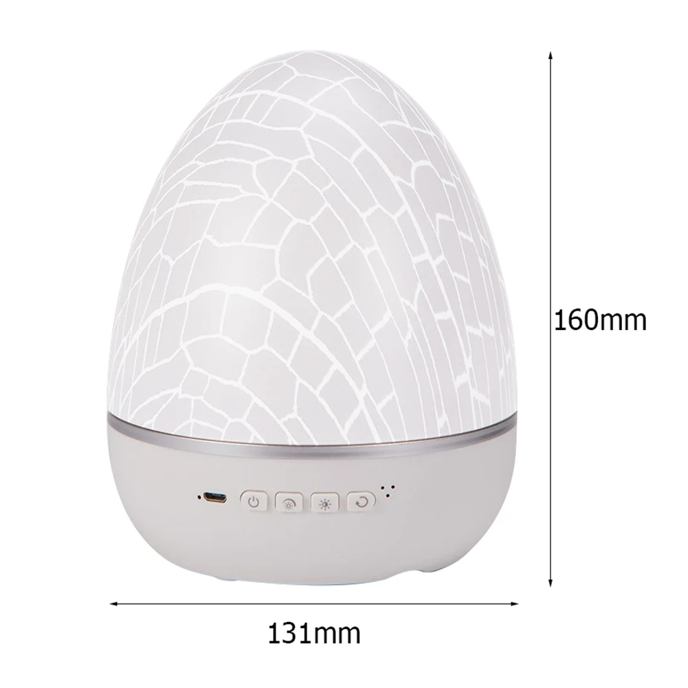 

LED Night Light Eggshell Projector Light Rotating Music Player USB Starry Sky Projection Lamp Remote Control Bedroom Kids Gifts