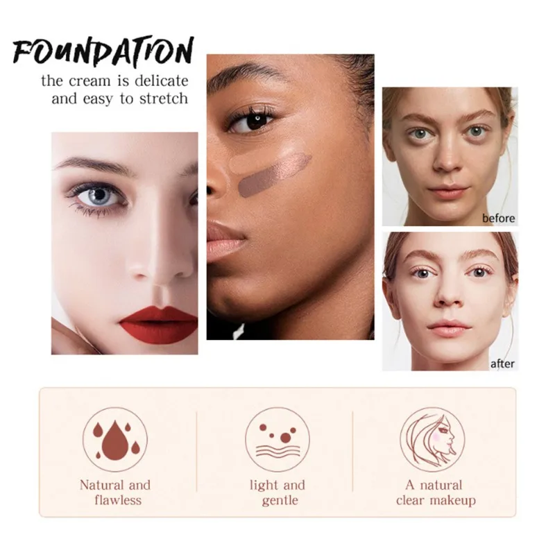 Жидкая косметика/основа Увлажняющая водостойкая стойкая скрывающая поры пятна