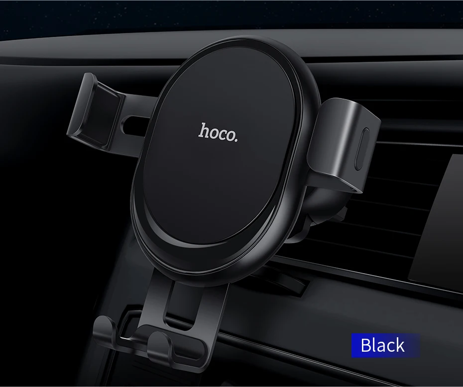 HOCO Универсальный Автомобильный держатель для телефона с гравитацией для iPhone 11 Pro samsung, держатель для телефона, подставка, металлический держатель для телефона с вентиляционным отверстием, gps держатель для сотового телефона