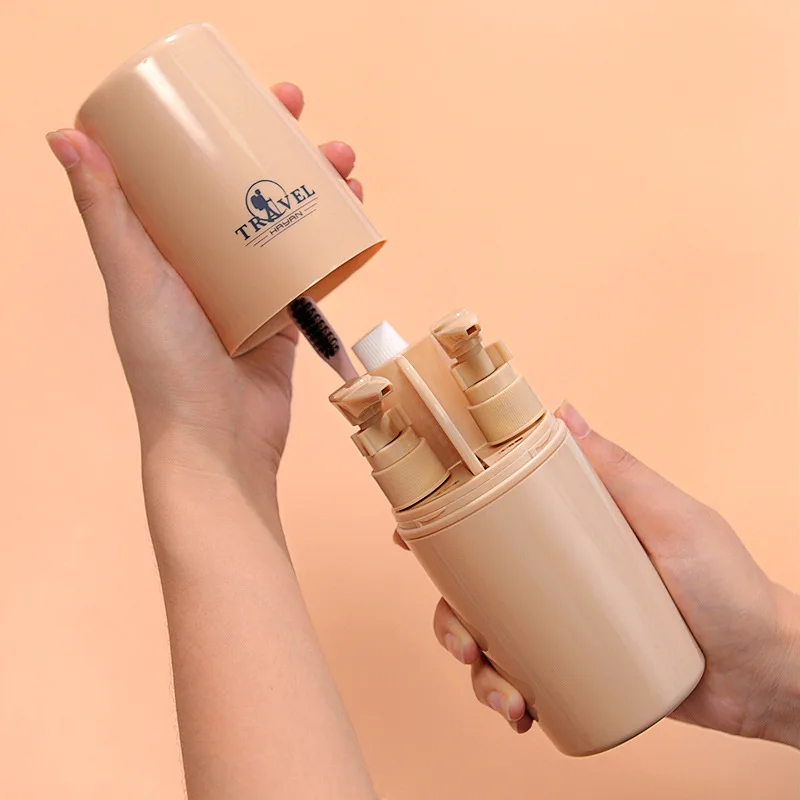 4 шт./компл. дорожный диспенсер для мыла набор косметических бутылок портативная