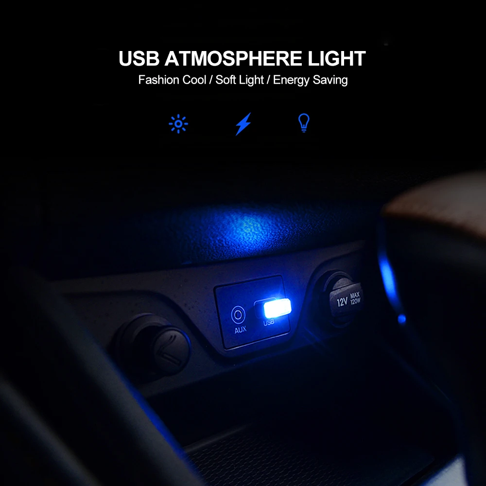 

Anblub-mini light LED environmental for car USB floor enchufe
