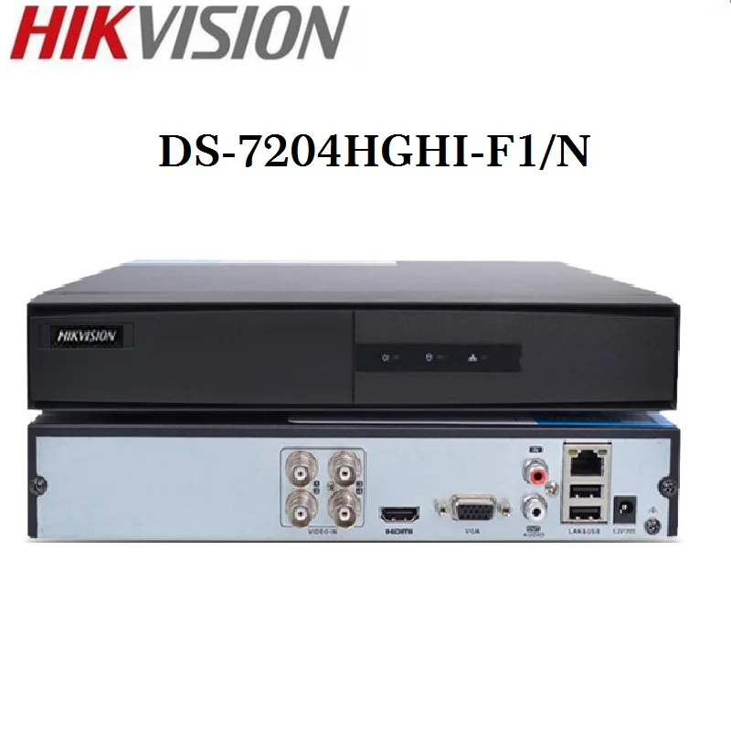 HIKVISION английская версия DS-7204HGHI-F1/N 1080P и DS-2CE56D0T-IRF 4CH комплекты с HDD опционально