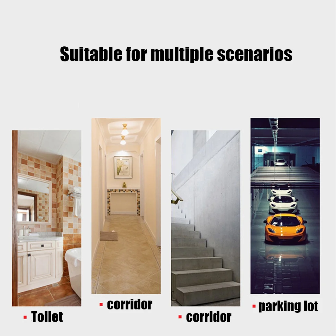 E27 Инфракрасный датчик движения человеческого тела светодиодный светильник