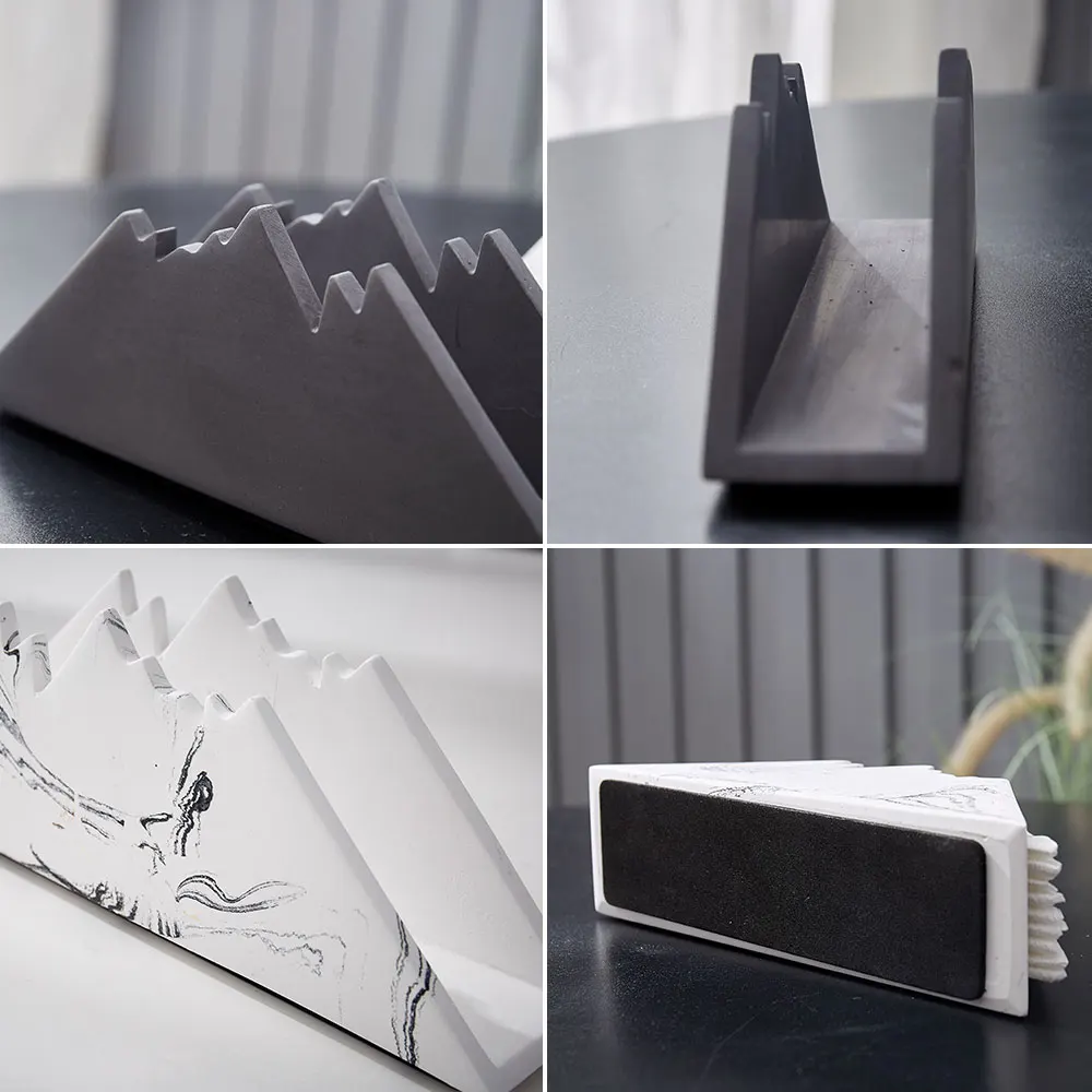 

New Creative Nordic Snow Mountain Shape Tissue Box Home Office Tray Simple Desktop Paper Towel Storage Box European Paper Rack