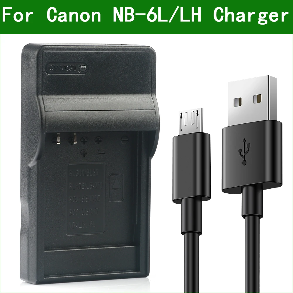 LANFULANG NB-6L / NB-6LH тонкий микро USB зарядное устройство для Canon PowerShot ELPH 500 HS 500HS D10 D20 S90 S95