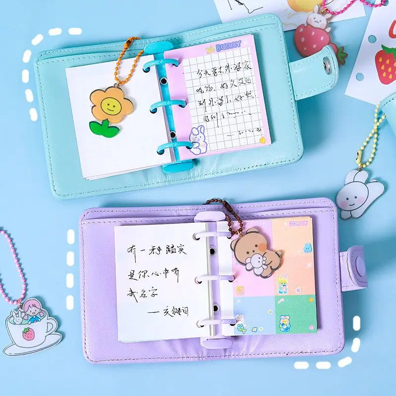 Sharkbang Новое поступление Kawaii 80 листов 3 отверстия чехол кошелек из искусственной