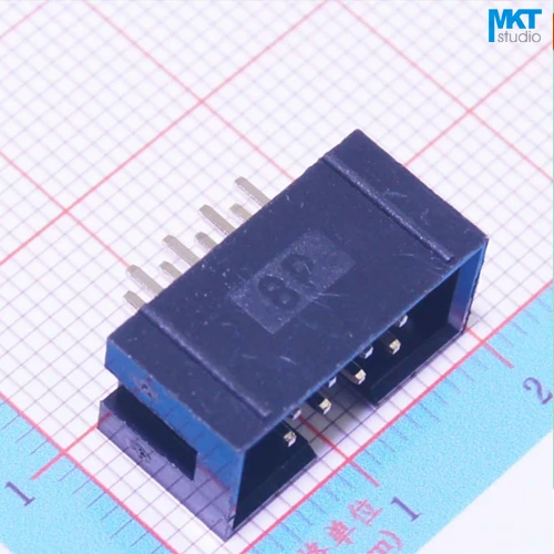 100 шт. прямые контакты 2 54 мм Шаг DC3 штекер IDC разъем ISP JTAG Header покрыт с вырезом ключа