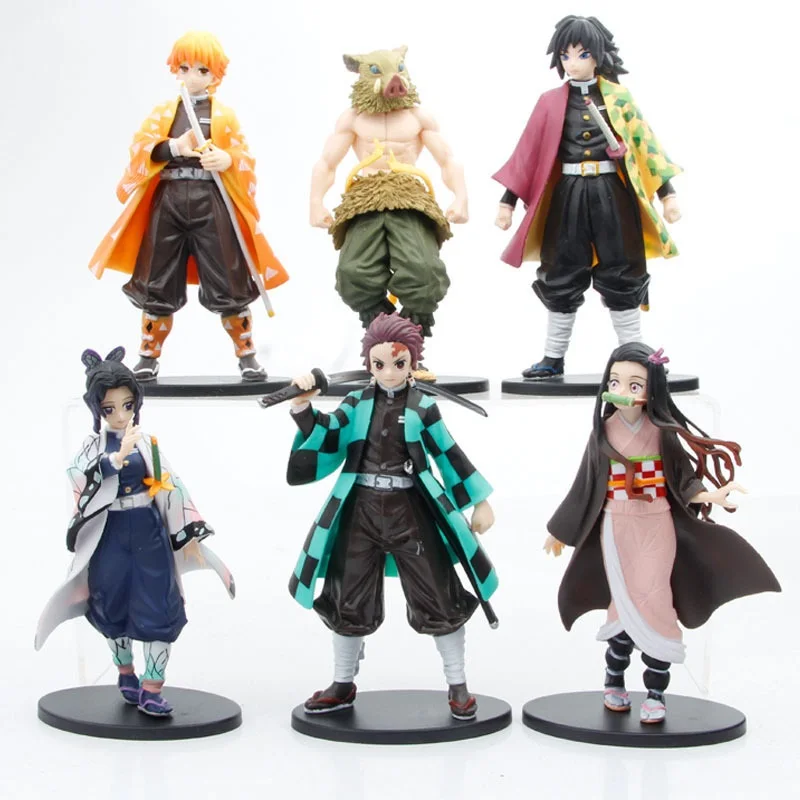 

Anime 16cm Demon Slayer Figure Kimetsu no Yaiba Kamado Tanjirou Action Figure Agatsuma Zenitsu Nezuko Warrior PVC Model Toys